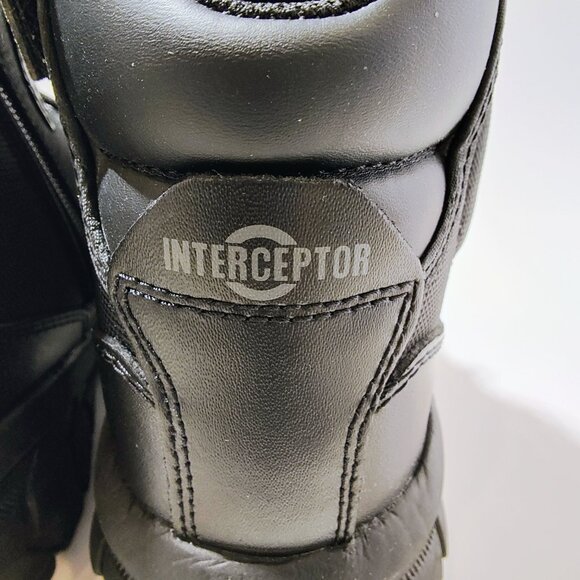 Interceptor Men's 8.5 Guard Zippered Soft Toe Tactical Black Boots NWT - Picture 6 of 16
